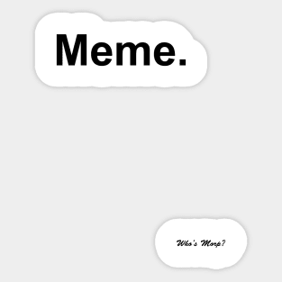 Meme. Sticker